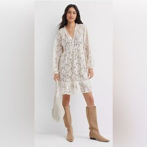 LOFT Cream Lace Dress